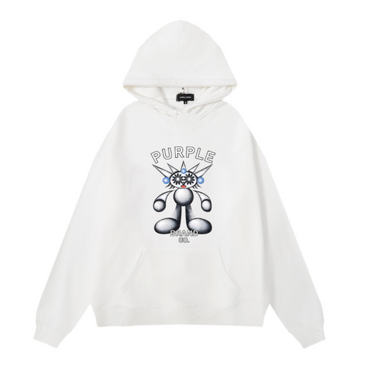 Nouveau Sweat à Capuche Violet 1000