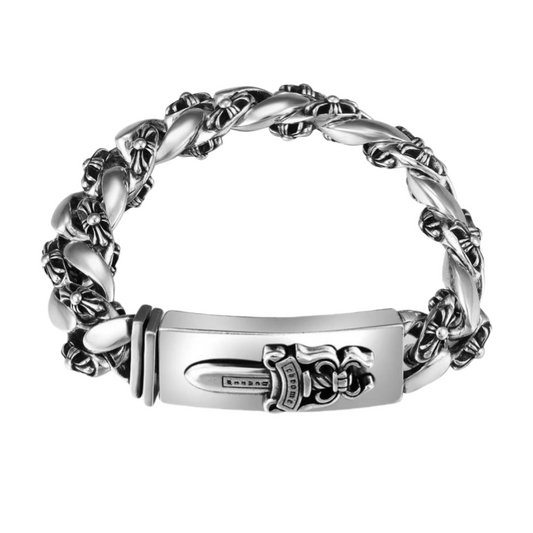 Bracelet Chrome Hearts DAGGER ID FANCY LINK CLIP -9