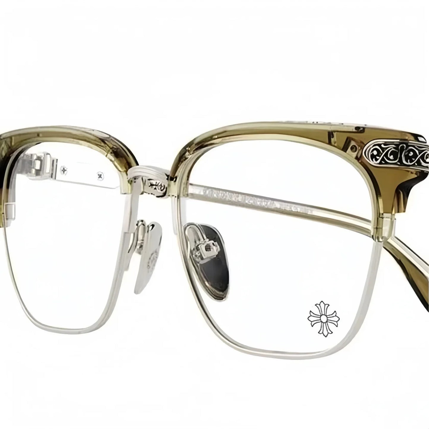 Lunettes Chrome Hearts avec logo sur la branche
