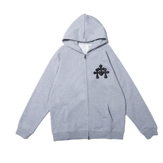 Sweat à capuche zippé Chrome Hearts 8652