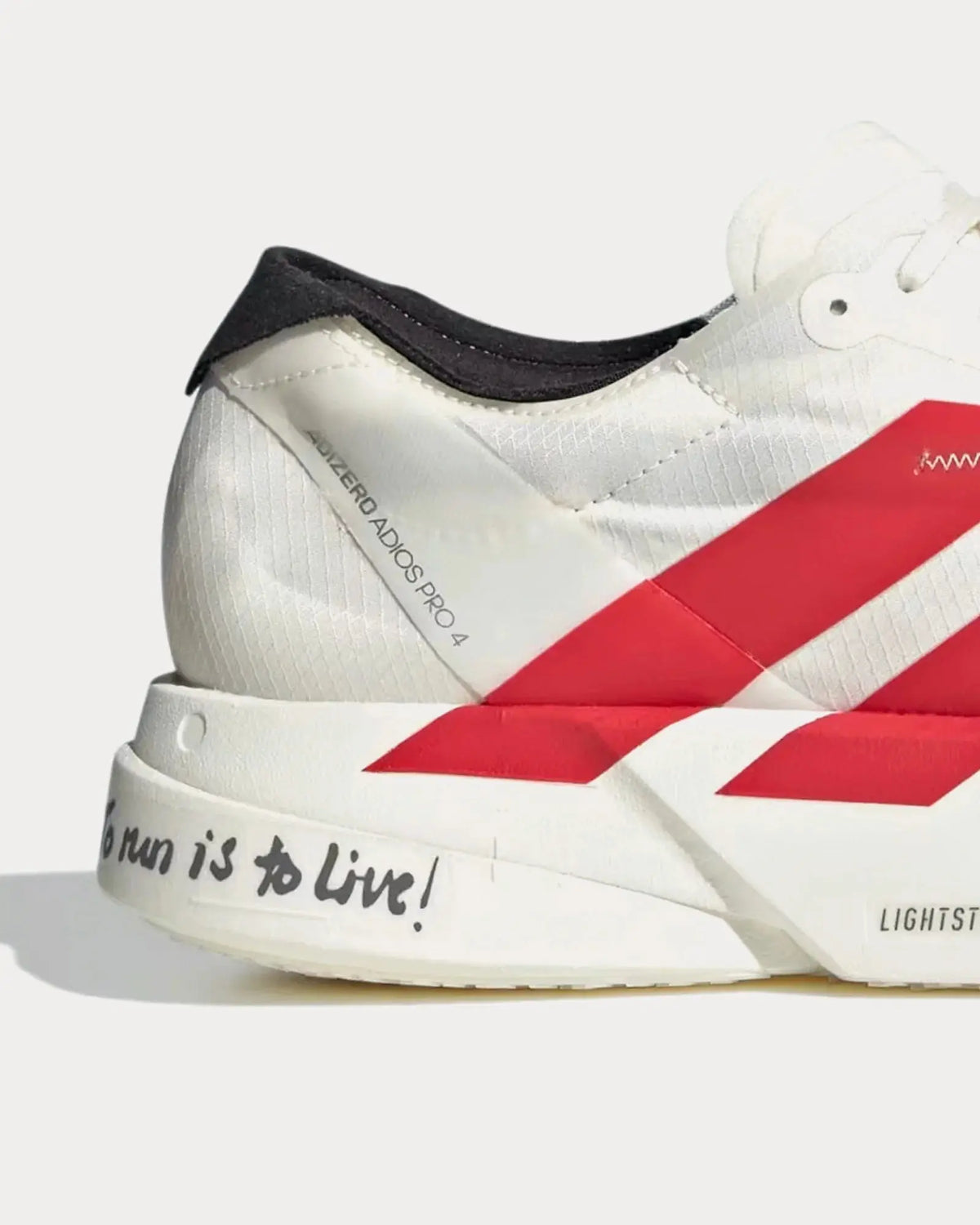 Adidas Adizero Adios Pro 4 Running Shoes – Off White / Better Scarlet