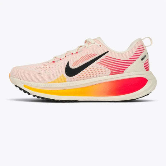 Nike Vomero 18 Road Running Shoes - Sail / Bright Crimson / Laser Orange