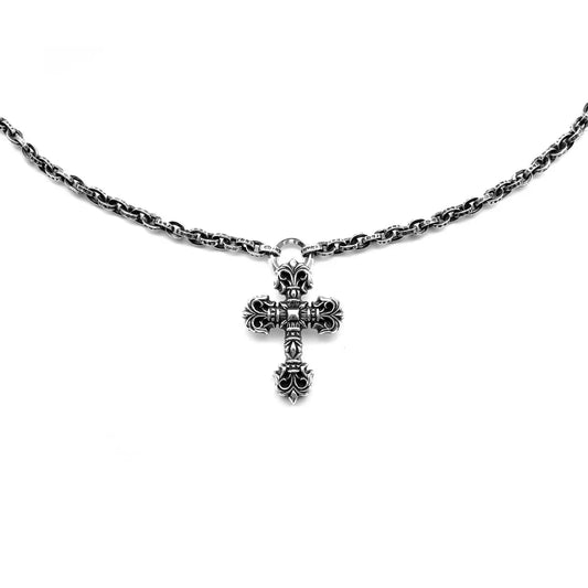 Collier Chrome Hearts Paperchain avec pendentif dague