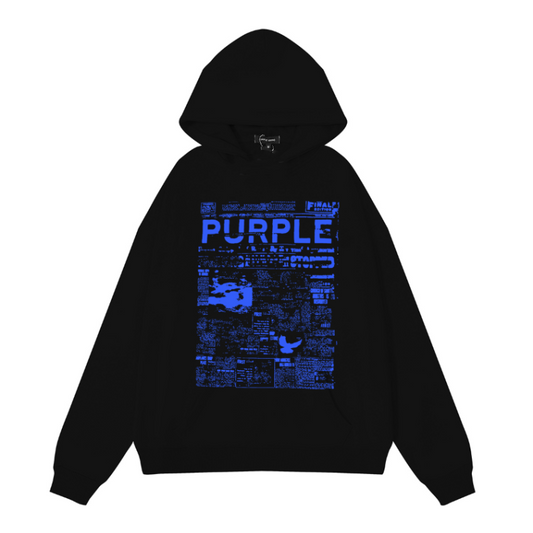 Nouveau sweat à capuche violet 987