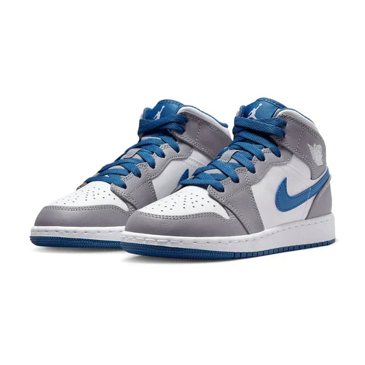 Air Jordan 1 Mid 'True Blue Cement'