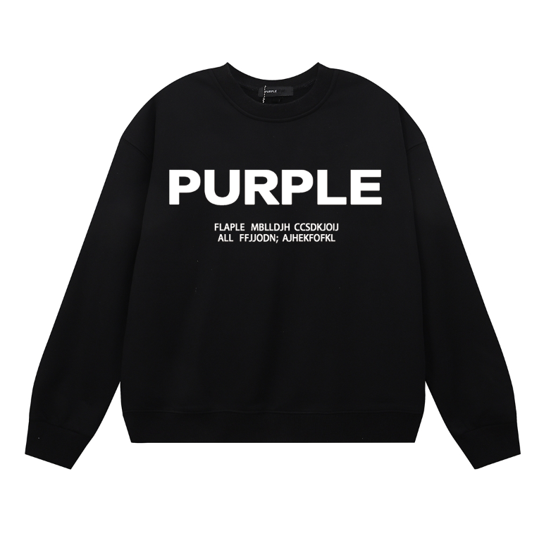 T-shirt à manches longues violet pour hommes 1142