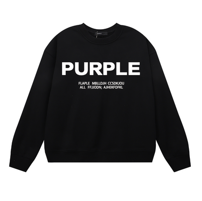 T-shirt à manches longues violet pour hommes 1142