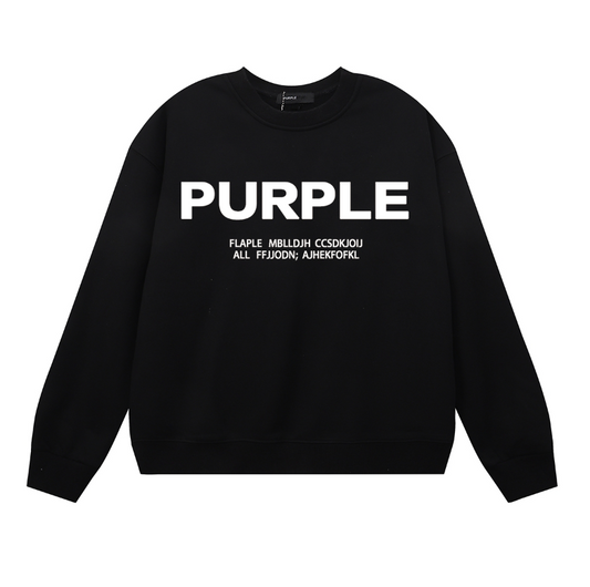 T-shirt à manches longues violet pour hommes 1142