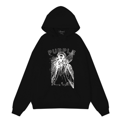 Nouveau sweat à capuche violet 990