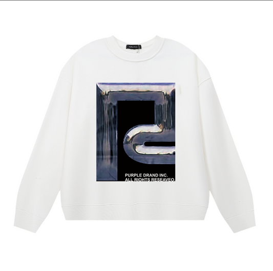 Sweat-shirt homme à manches longues violet 1146