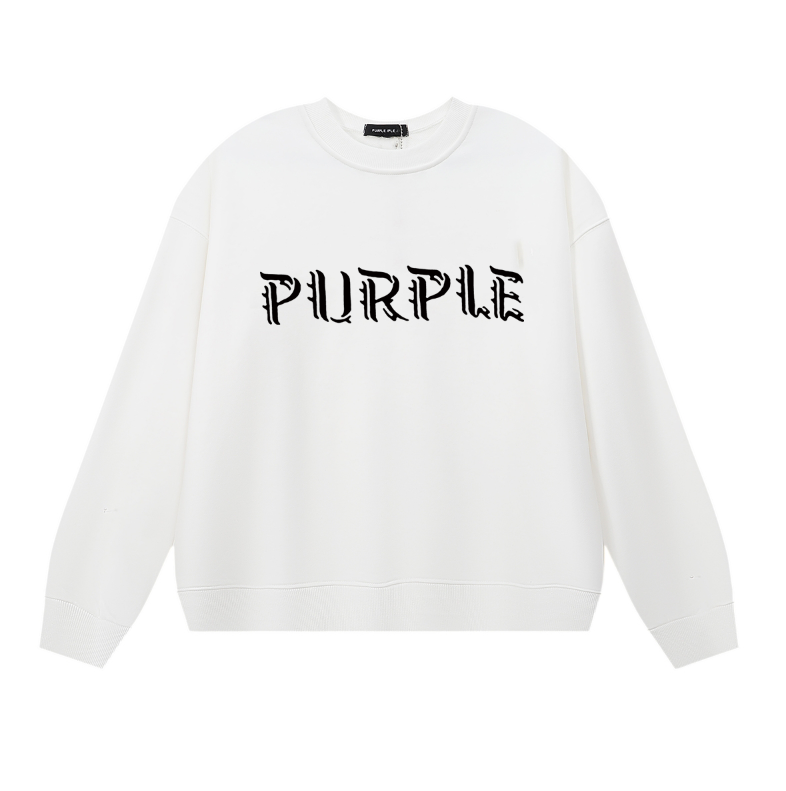 Sweat-shirt homme à manches longues violet 1147