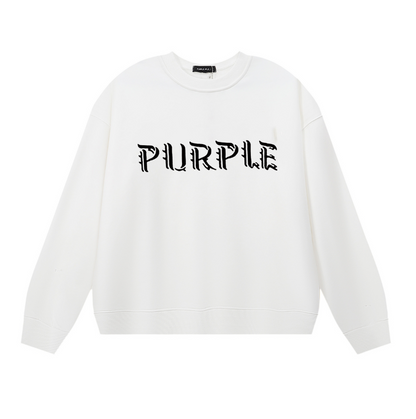 Sweat-shirt homme à manches longues violet 1147