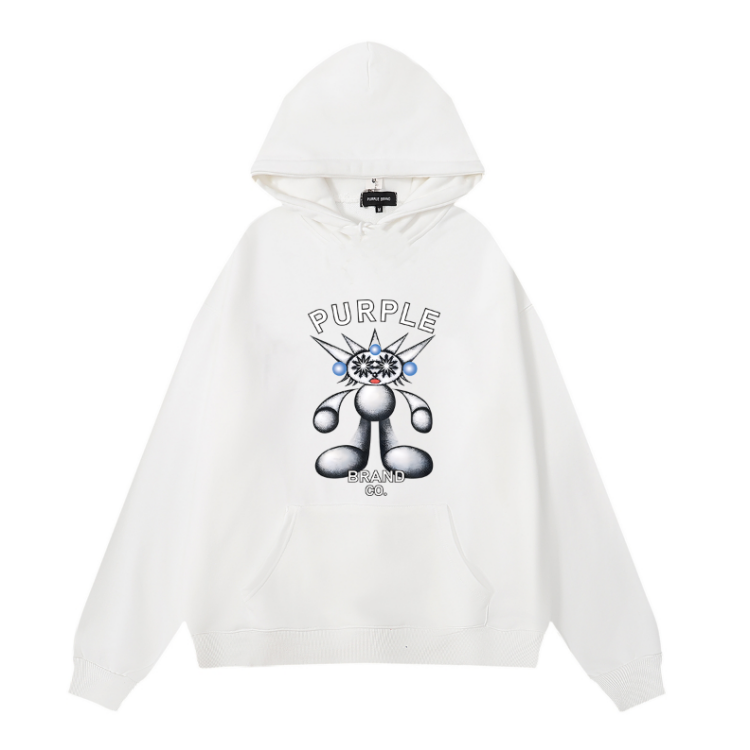Nouveau Sweat à Capuche Violet 1000