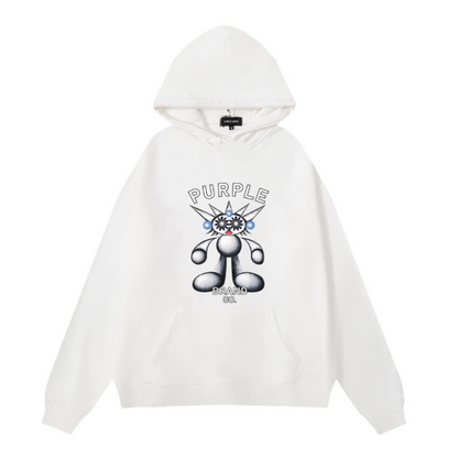 Nouveau Sweat à Capuche Violet 1000