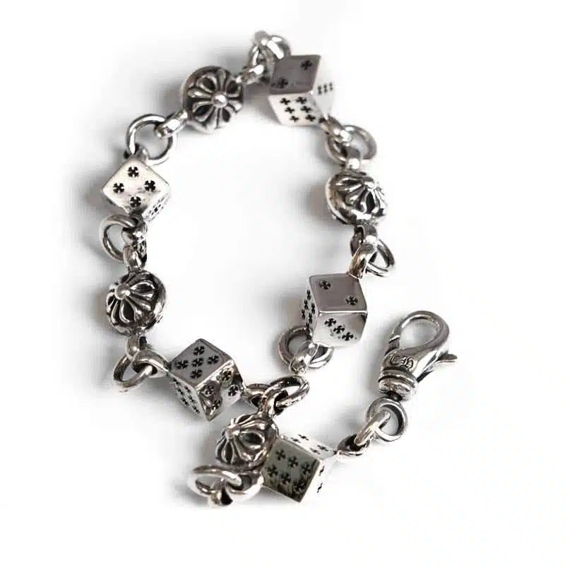 Bracelet Chrome Hearts DÉS ET BOULE CROISÉE -4