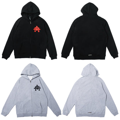 Sweat à capuche zippé Chrome Hearts 8652