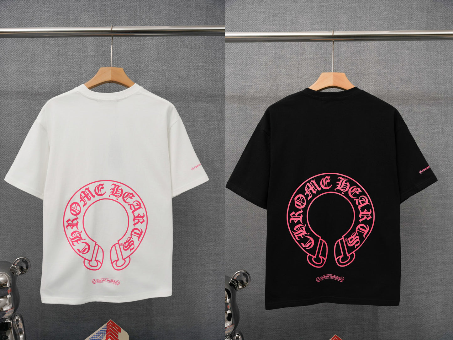T-shirt à manches courtes Chrome Hearts imprimé lettres sanskrites KT36