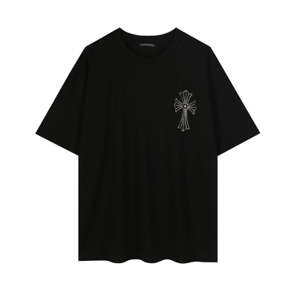 T-shirt Col Rond Chrome Hearts Firework Strass 2623