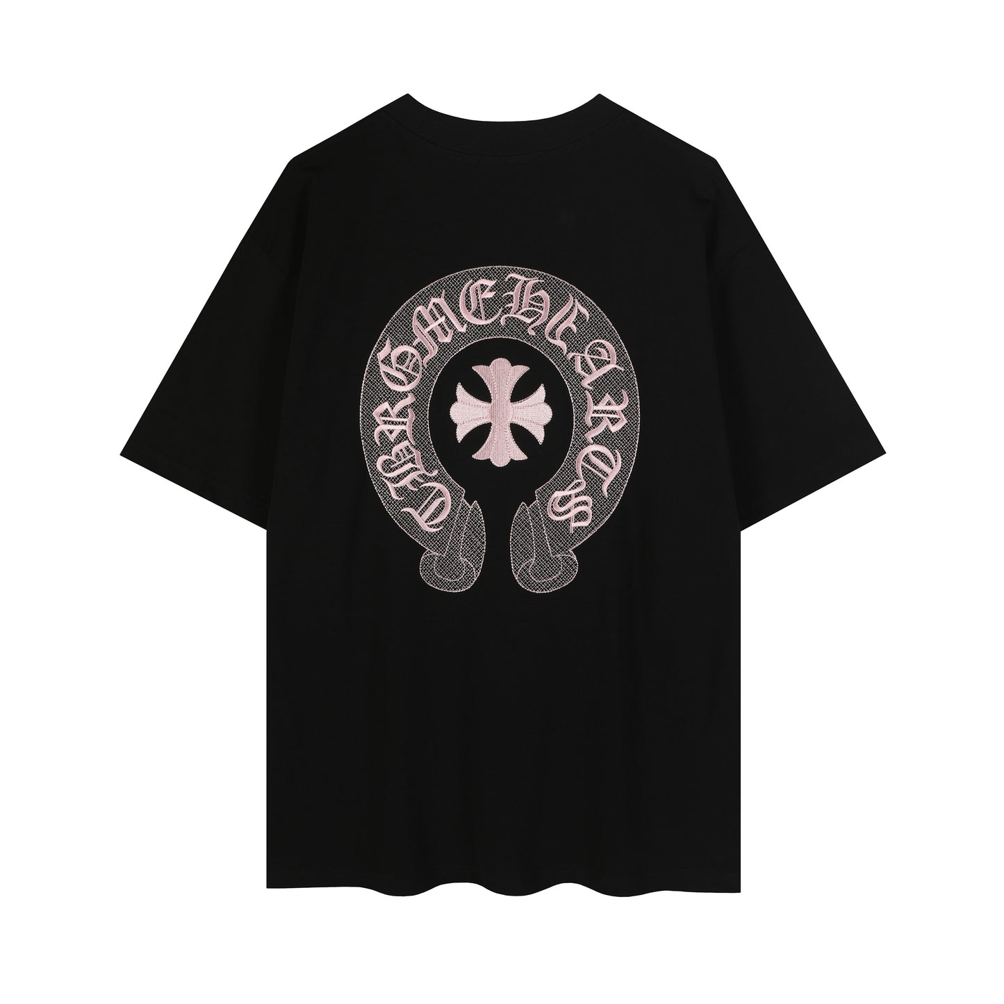T-shirt brodé Chrome Hearts Classic Horseshoe Logo TB32