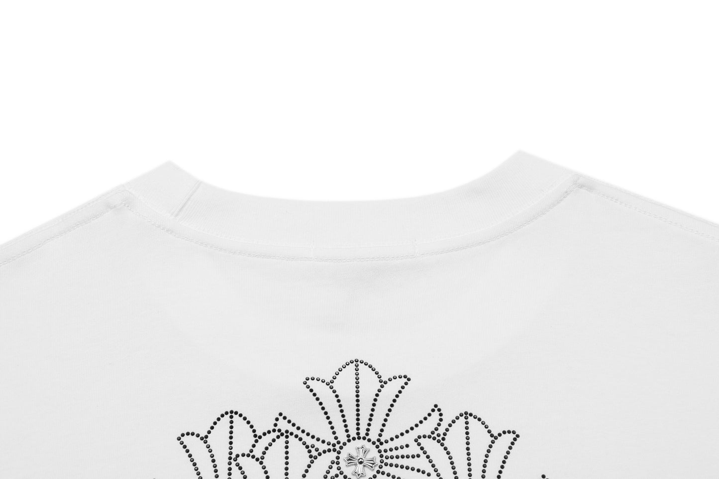 T-shirt Col Rond Chrome Hearts Firework Strass 2623