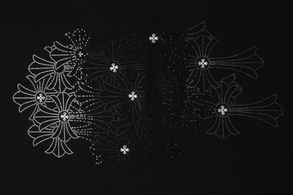 T-shirt Col Rond Chrome Hearts Firework Strass 2623