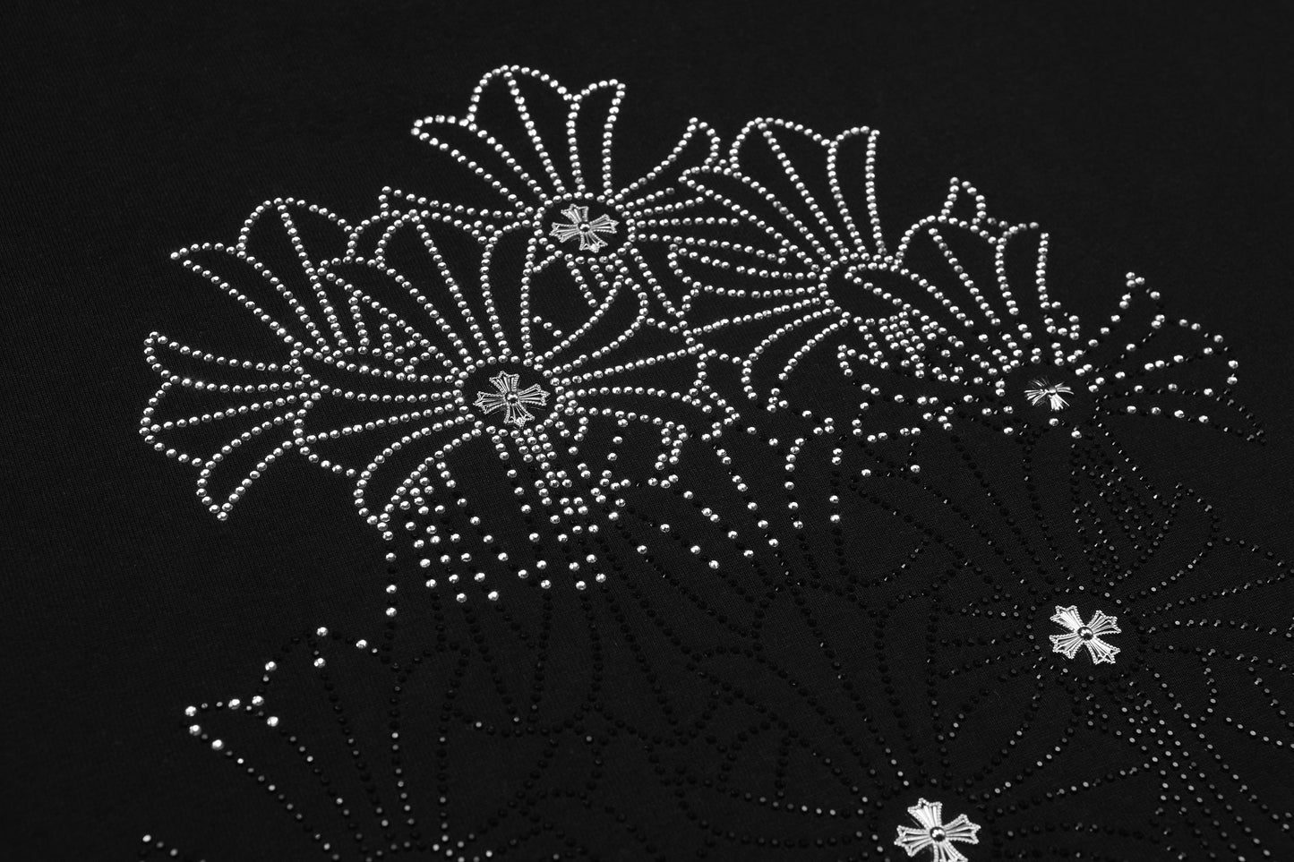 T-shirt Col Rond Chrome Hearts Firework Strass 2623