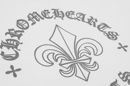 T-shirt imprimé réfléchissant avec emblème Iris Chrome Hearts 2621