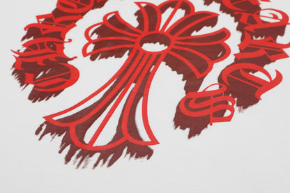 T-shirt délavé vintage Chrome Hearts Bloody Floral Cross 2627