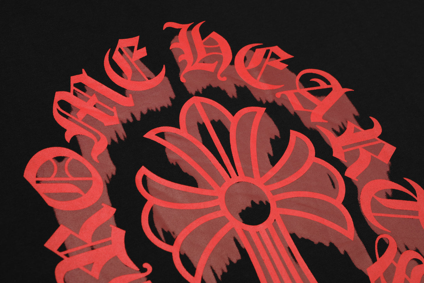 T-shirt délavé vintage Chrome Hearts Bloody Floral Cross 2627