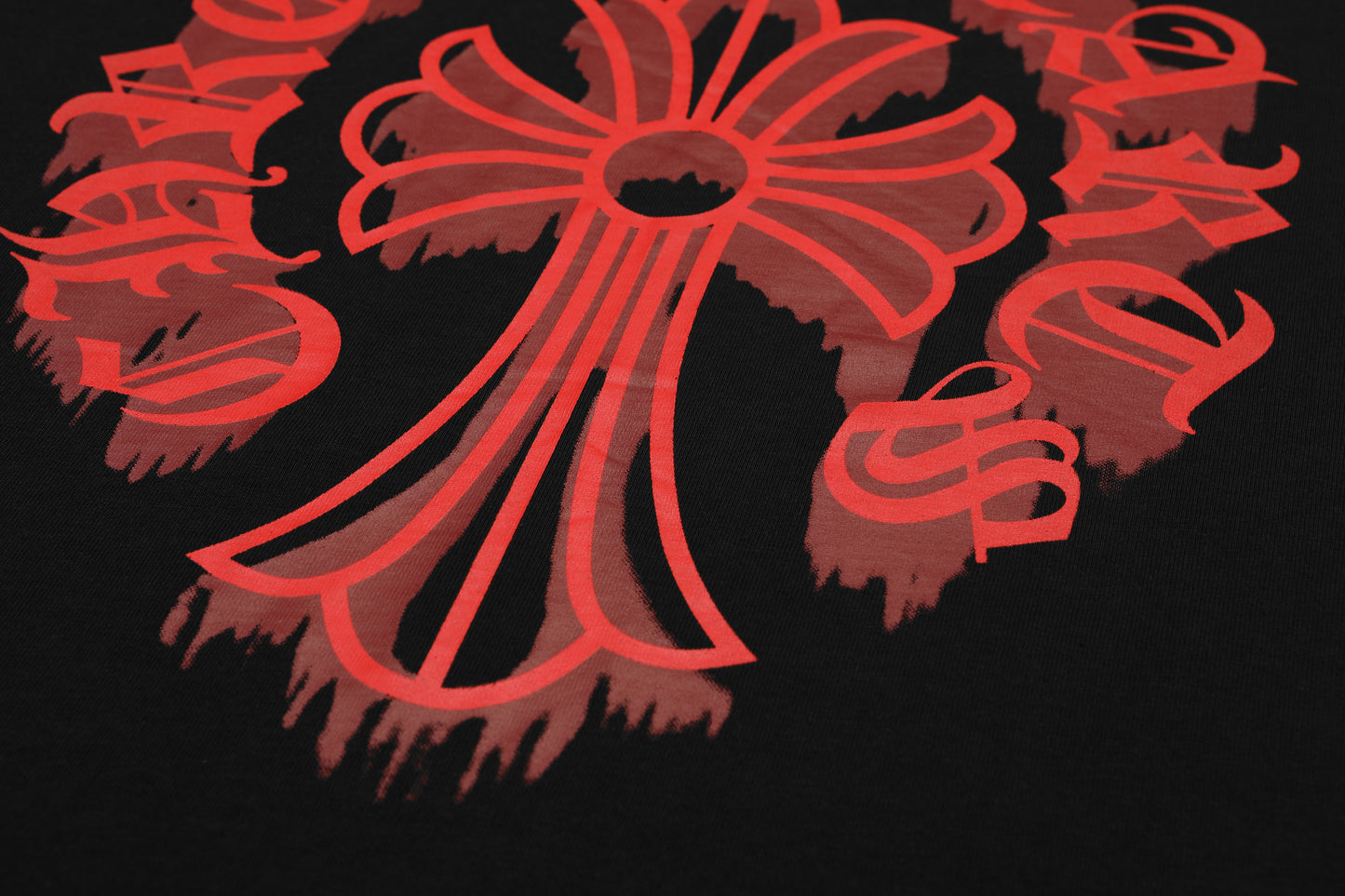 T-shirt délavé vintage Chrome Hearts Bloody Floral Cross 2627