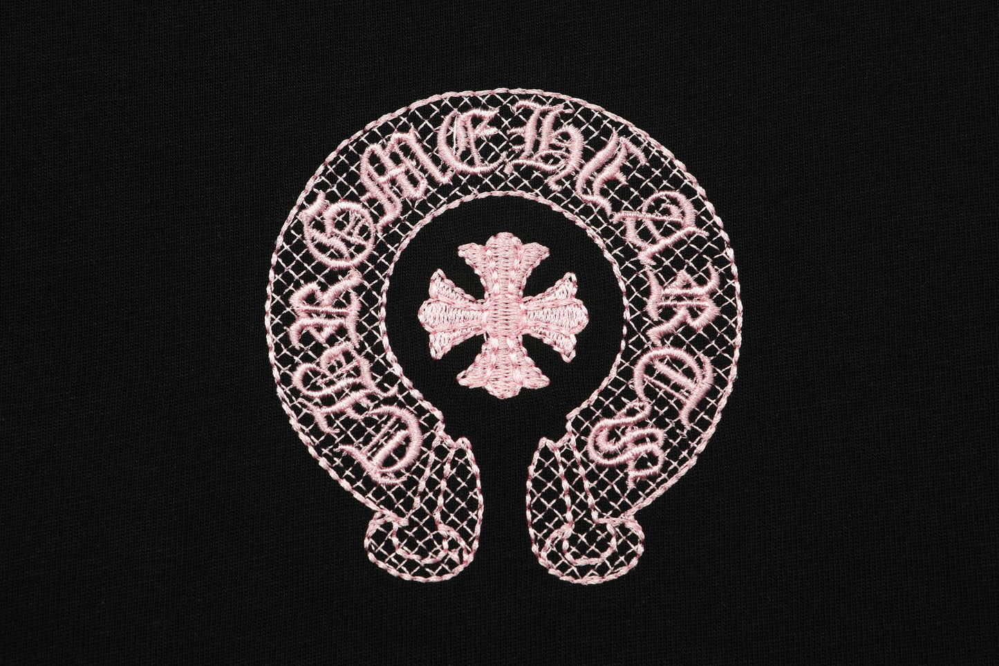 T-shirt brodé Chrome Hearts Classic Horseshoe Logo TB32