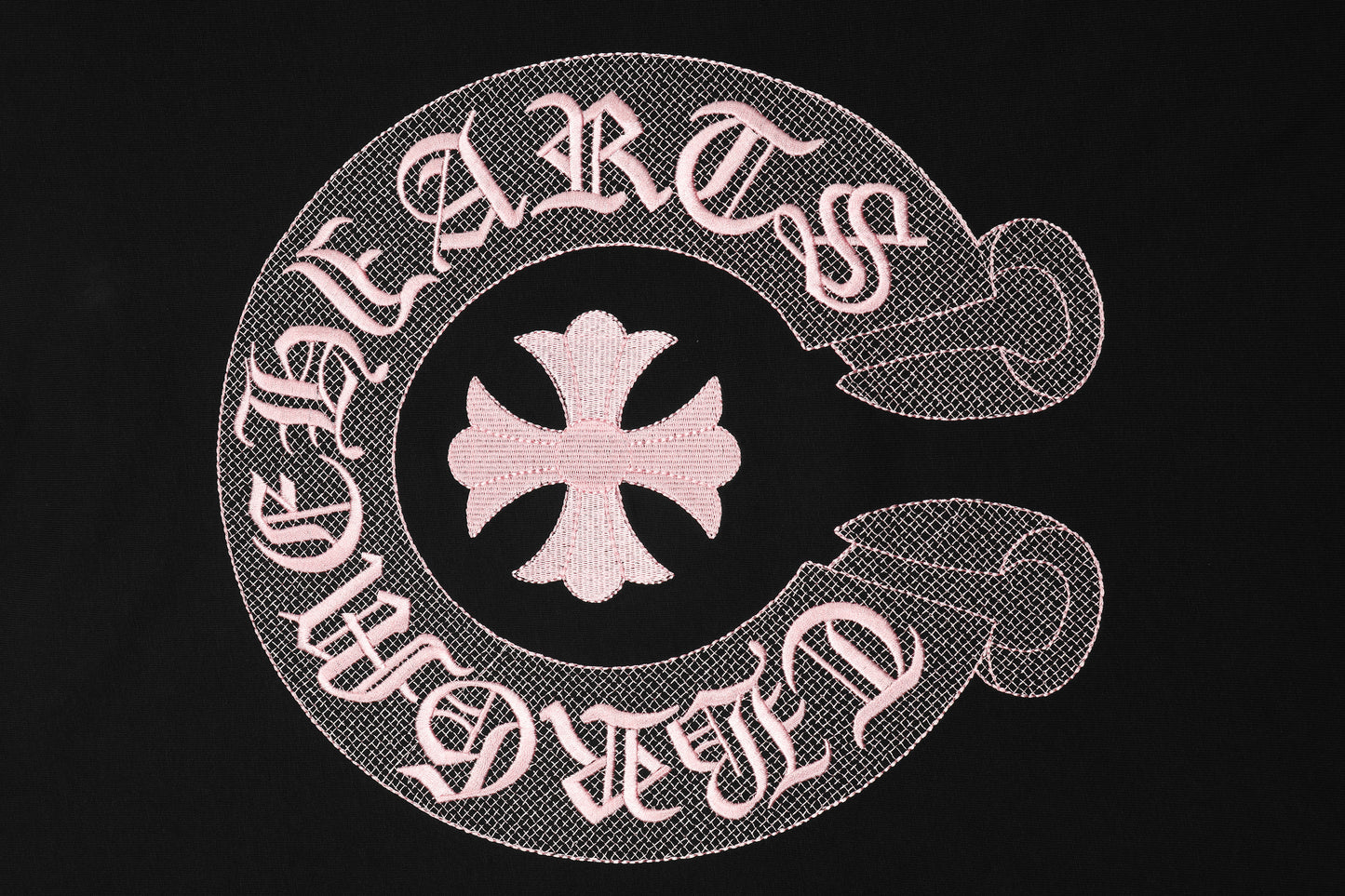 T-shirt brodé Chrome Hearts Classic Horseshoe Logo TB32