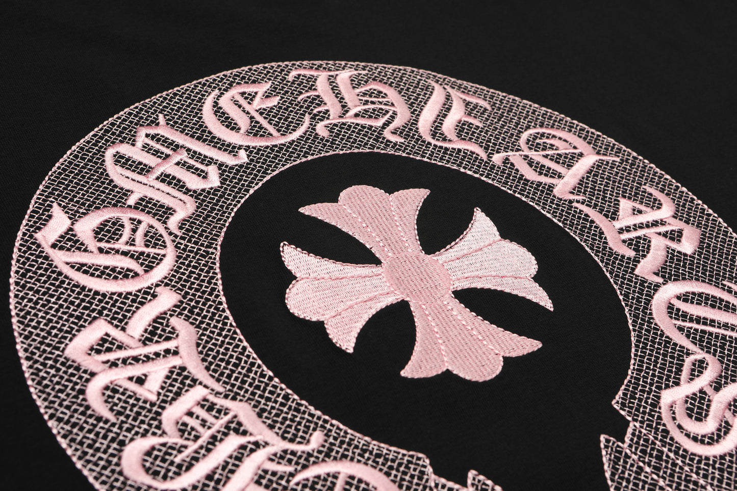 T-shirt brodé Chrome Hearts Classic Horseshoe Logo TB32