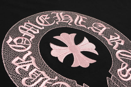 T-shirt brodé Chrome Hearts Classic Horseshoe Logo TB32