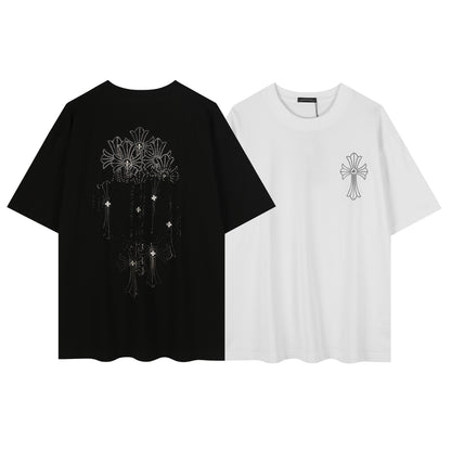 T-shirt Col Rond Chrome Hearts Firework Strass 2623