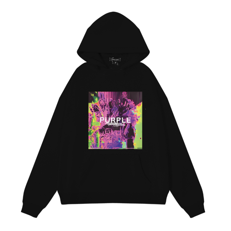 Nouveau sweat à capuche violet 1980