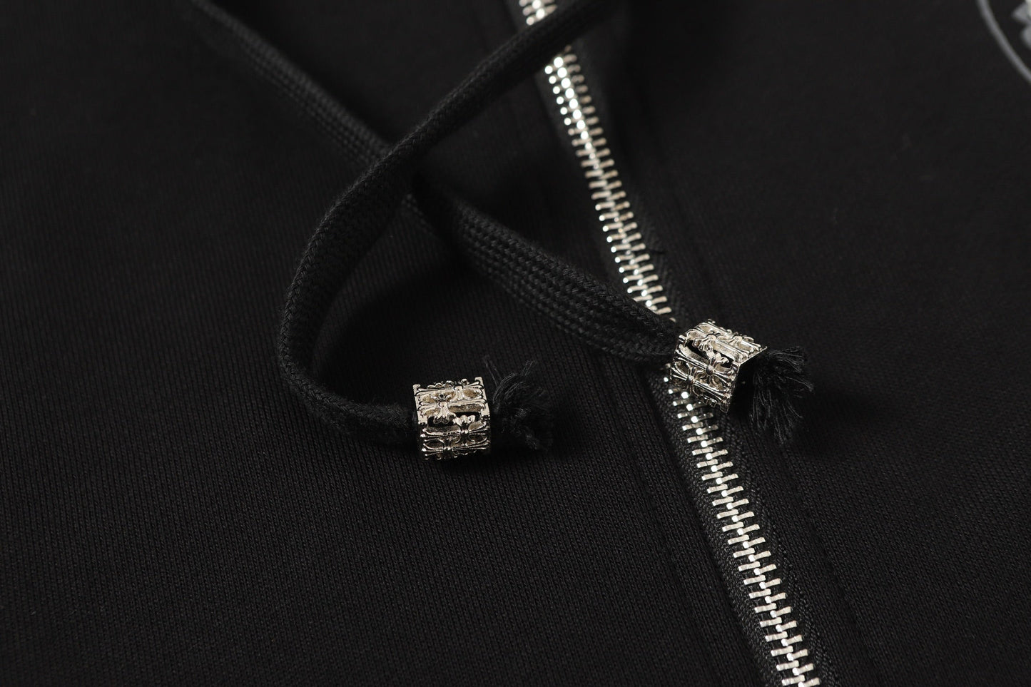 Hoodie Chrome Hearts Fer à Cheval Strass - Sweat-shirt Streetwear Gothique Noir 2601