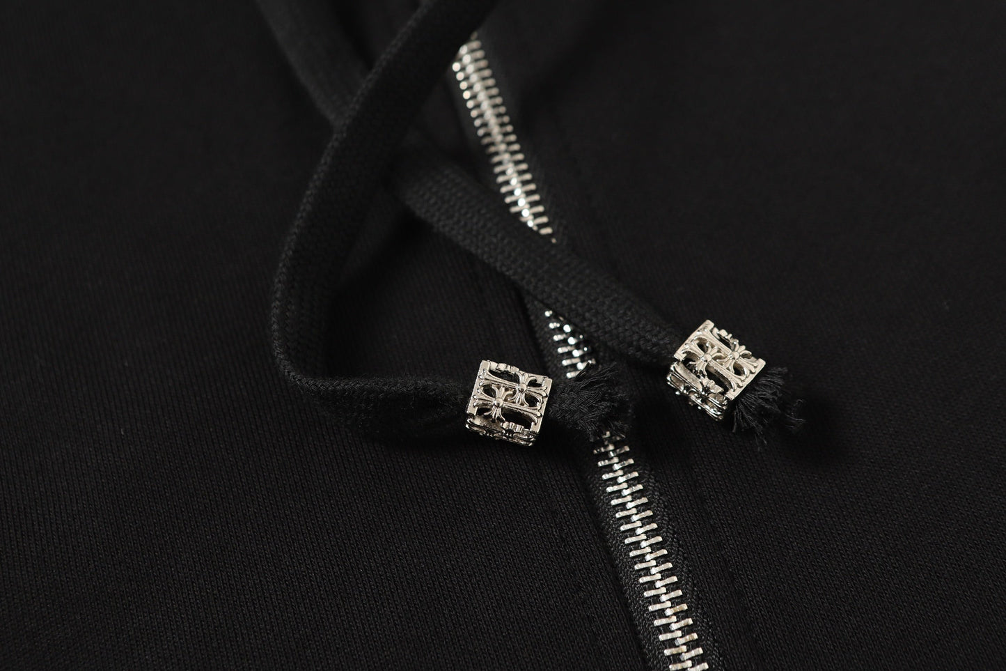 Sweat à capuche Chrome Hearts Coloré Strass - Noir Gothique Street 2608