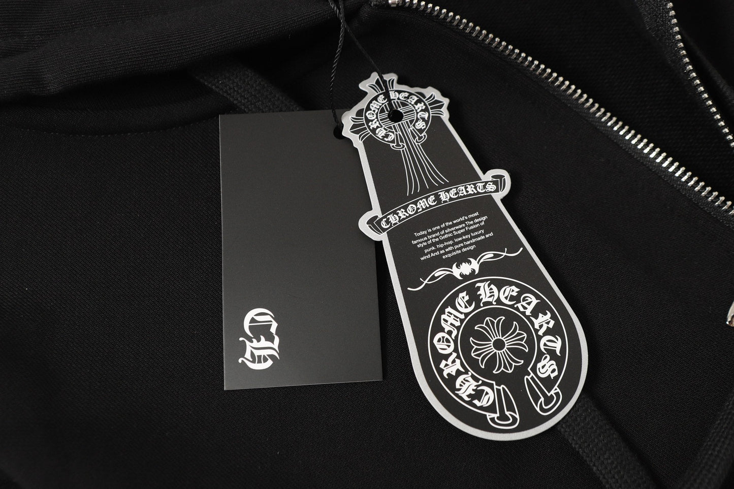 Sweat à capuche Chrome Hearts Coloré Strass - Noir Gothique Street 2608
