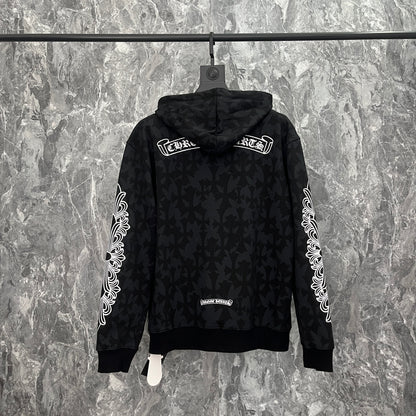 Sweat à capuche zippé Chrome Hearts K5028