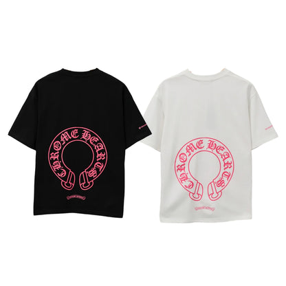 T-shirt à manches courtes Chrome Hearts imprimé lettres sanskrites KT36