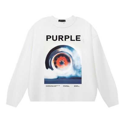 T-shirt à manches longues violet pour hommes 1155