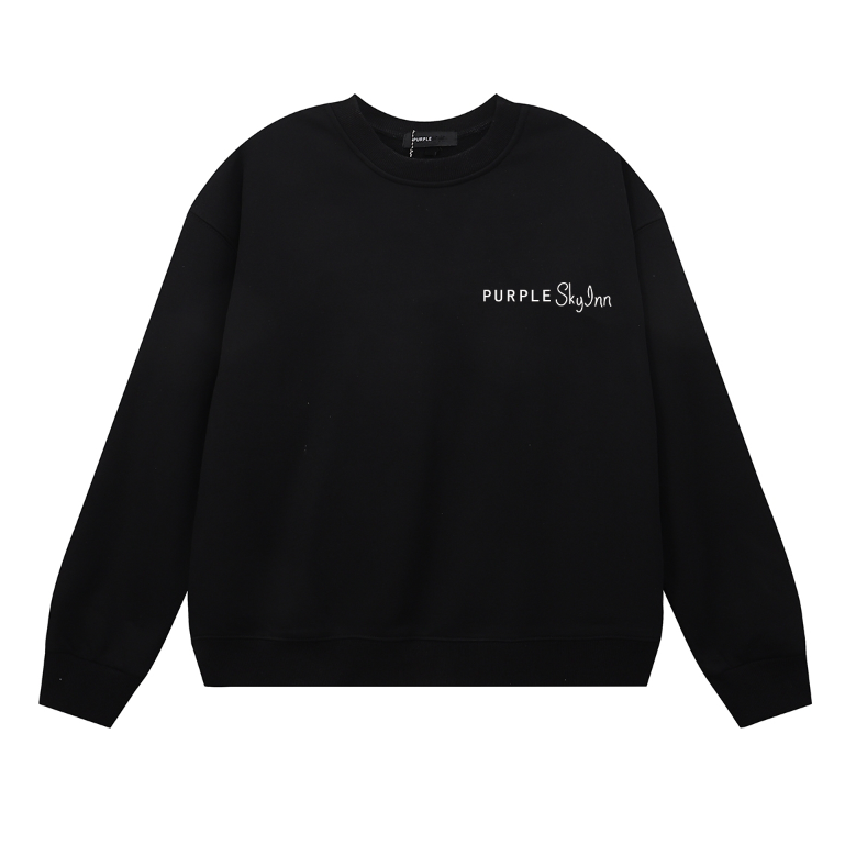 Sweat-shirt homme à manches longues violet 1150