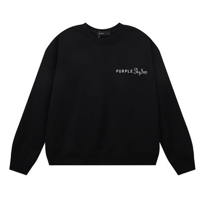Sweat-shirt homme à manches longues violet 1150