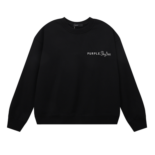 Sweat-shirt homme à manches longues violet 1150