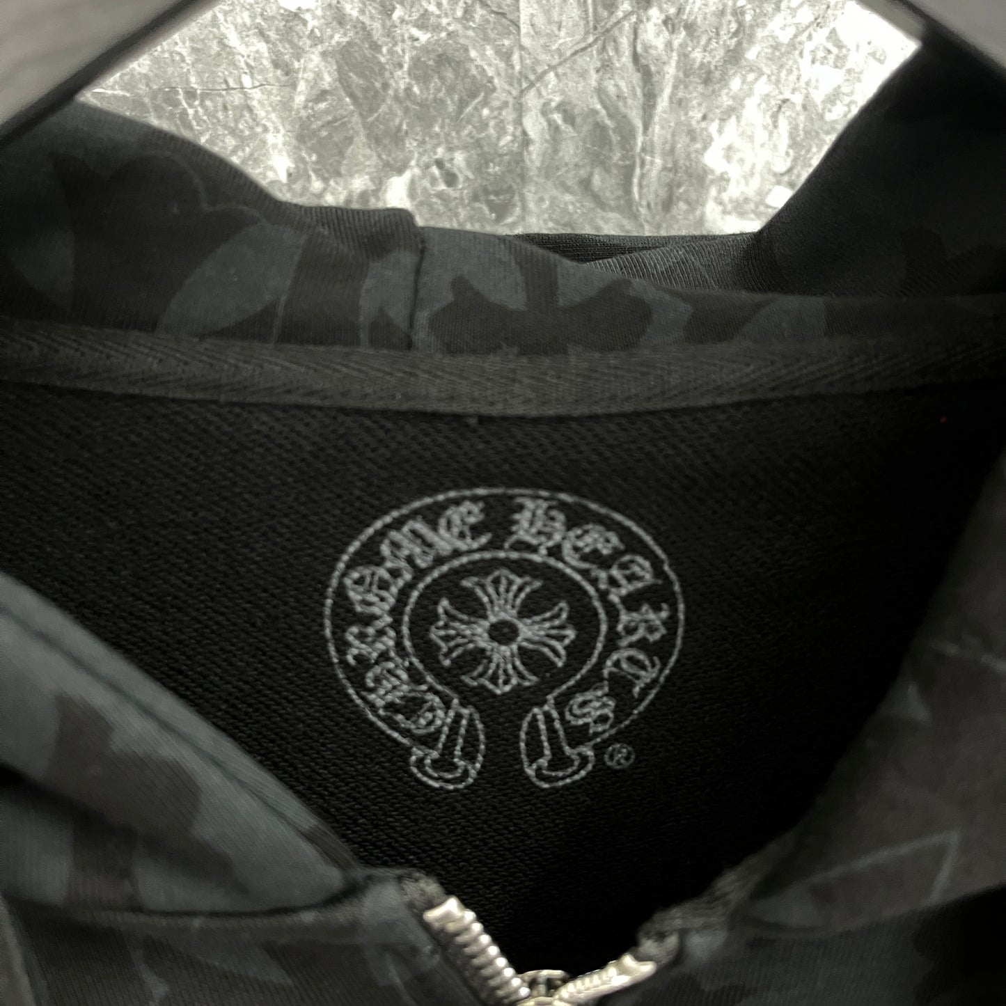 Sweat à capuche zippé Chrome Hearts K5028