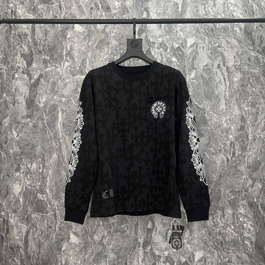 Chrome Hearts Homme T-shirt à manches longues Sweat-shirt K9019