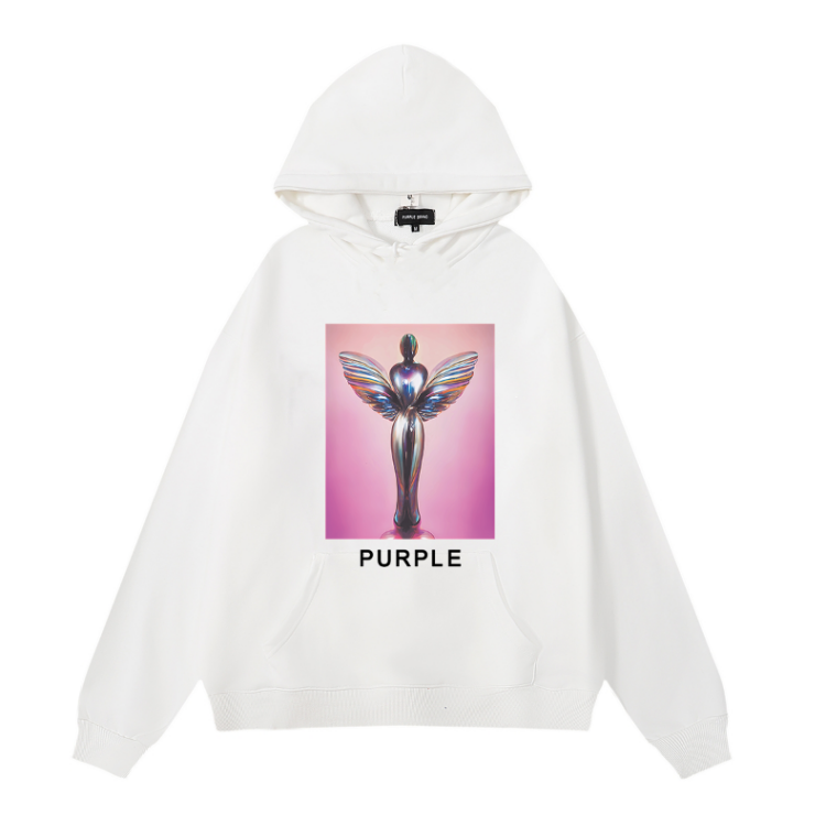 Nouveau sweat à capuche violet 1980