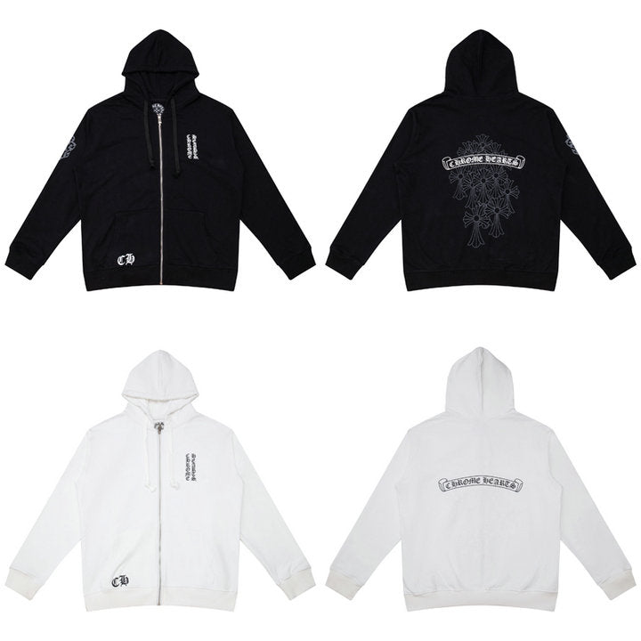 Chrome Hearts Sweat à capuche zippé K5006