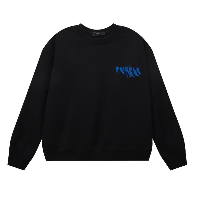 Sweat-shirt homme à manches longues violet 1158
